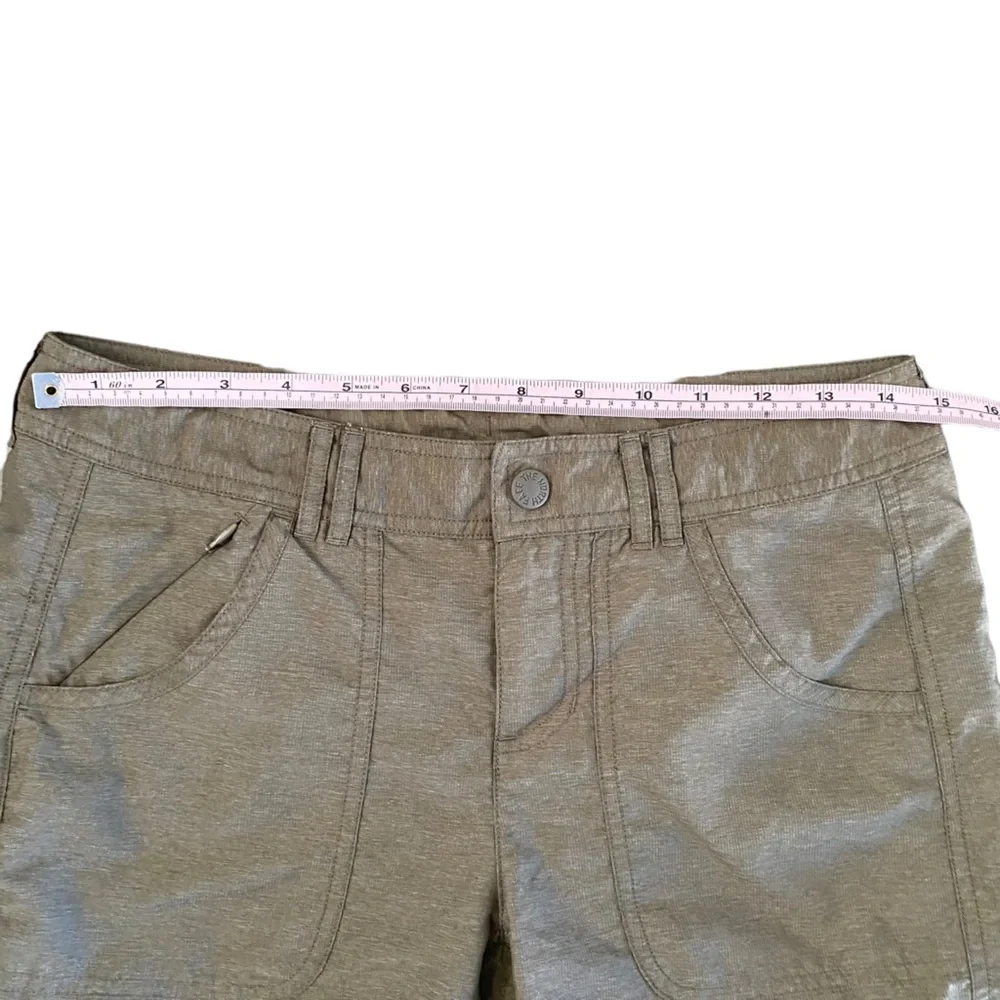 North Face Heather Brown Adjustable Hem Nylon Blend Shorts 4 - Picture 14 of 16